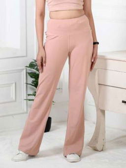 MLADA - Peach Bootcut Workout Pants for Women