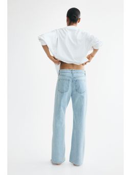 H&M - Women Blue Wide High Jeans