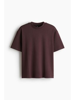 H&M - Men Purple Loose Fit T-Shirt