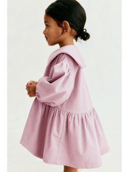 H&M - Girls Purple Corduroy Cotton Dress