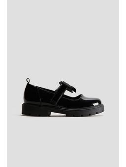 H&M - Girls Black Chunky school Mary Janes Ballerinas