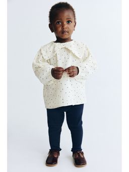 H&M - Girls White 2-Piece Top And Leggings Set