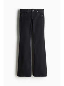 H&M - Women Black Fla Low Jeans