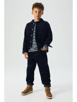 H&M - Boys Blue Cotton Corduroy Trousers