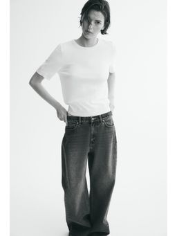 H&M - Women White Fine-Knit T-Shirt
