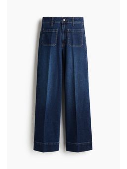H&M - Women Blue Wide High Jeans