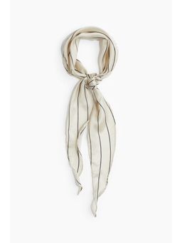 H&M - Women Beige Diamond-Shaped Scarf