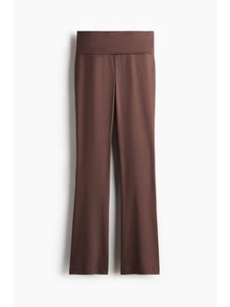 H&M - Women Beige Soft-Touch Fla Trousers