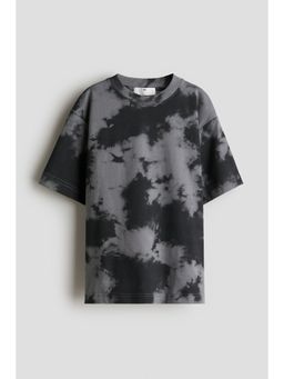 H&M - Boys Black Printed Cotton T-Shirt