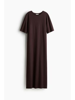 H&M - Women Brown Long T-Shirt Dress