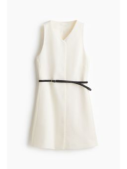 H&M - Women White Belted Dress
