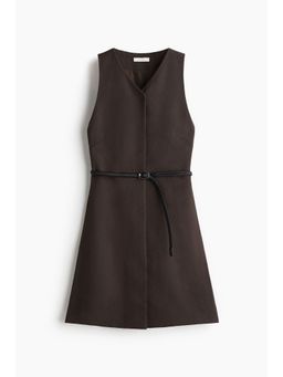 H&M - Women Brown Belted Dress