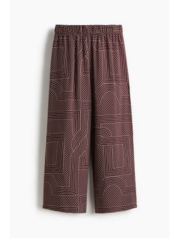 H&M - Women Wine Viscose Culottes