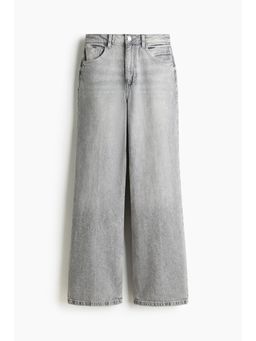 H&M - Women Grey Wide Ultra High Jeans