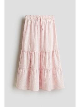H&M - Girls Pink Tie Cotton Skirt