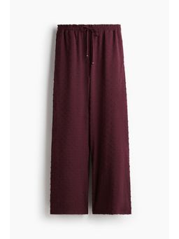 H&M - Women Pink Plumeti Drawstring Trousers
