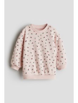 H&M - Girls Pink Printed Sweatshirt