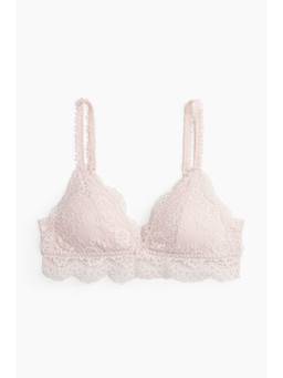 H&M - Women Pink Padded Soft Lace Bra