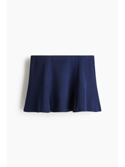 H&M - Women Blue Pleated Scuba Skort