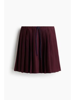 H&M - Women Red Pleated Mini Skirt