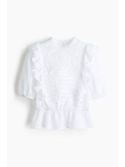 H&M - Women White Embroide Blouse