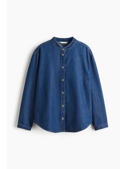 H&M - Women Blue Loose-Fit Denim Shirt