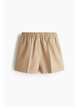 H&M - Women Beige Pima Cotton Shorts