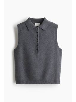 H&M - Women Grey Colla Sweater Vest
