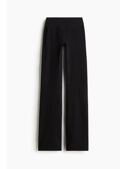 H&M MOVE - Women Black Flared Sports Leggings With Softmove