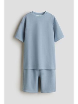 H&M - Boys Blue 2-Piece Textu Set