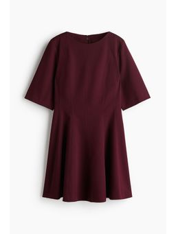 H&M - Women Red Waisted Twill Dress