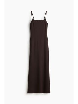 H&M - Women Brown Maxi Strappy Dress