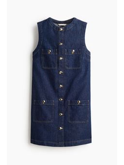 H&M - Women Blue Sleeveless Denim Dress