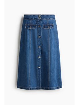 H&M - Women Blue A-Line Denim Skirt