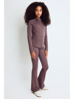 H&M - Girls Purple Flared Sports Leggings With Drymove