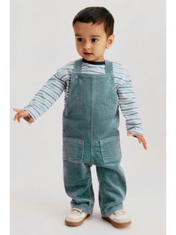 H&M - Boys Turquoise Corduroy Dungarees