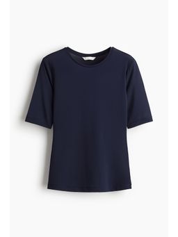 H&M - Women Blue Fitted T-Shirt