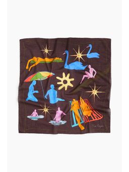 H&M - Women Red Printed Cotton Scarf