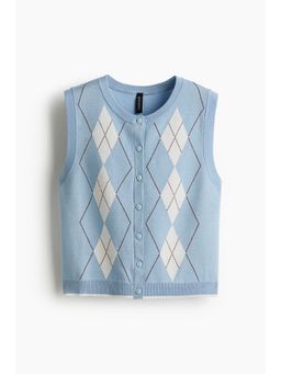 H&M - Women Multi-Color Fine-Knit Waistcoat