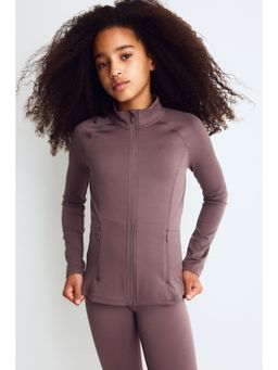 H&M - Girls Purple Sports Jacket With Drymove