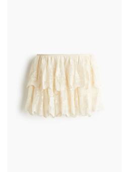 H&M - Women Beige Tie Lace Skirt