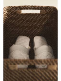 H&M - Beige Rattan Storage Basket