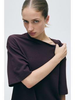 H&M - Women Purple Interlock T-Shirt