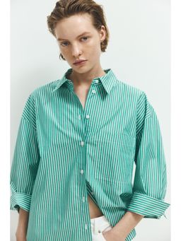 H&M - Women Multi-Color Short Poplin Shirt