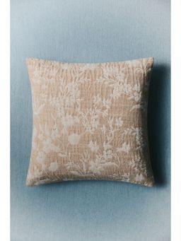 H&M - Beige Jacquard-Weave Cushion Cover
