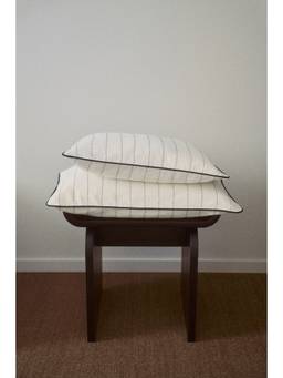 H&M - White Linen-Blend Cushion Cover