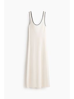 H&M - Women White Linen-Blend Slip Dress