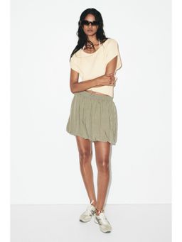 H&M - Women Yellow Knitted Off-The-Shoulder Top
