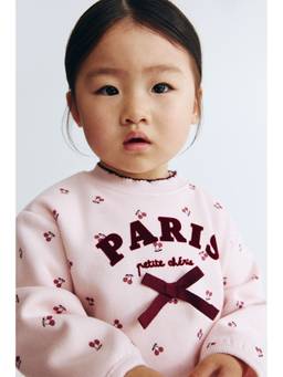 H&M - Girls Multi-Color Motif-Detail Sweatshirt