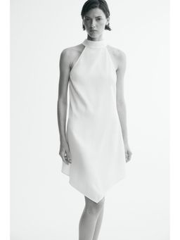 H&M - Women White Tie-Detail Handkerchief Dress